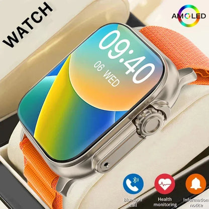 2026 Men's Smartwatch with 2.01-Inch HD Display, Bluetooth Calling, Health and Fitness Tracking, Multi-Sport Modes for Android and iOS